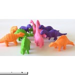 FX One Dozen 3D Dinosaur Erasers Assorted Colors  B07D5ZDGVJ